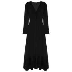 DAMES Kocca Vanilla Jurk met V-hals en Kantdetail