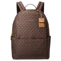 DAMES Michael Kors Rugzakken^Veelzijdige Sable Rugzak met Handtekeningprint