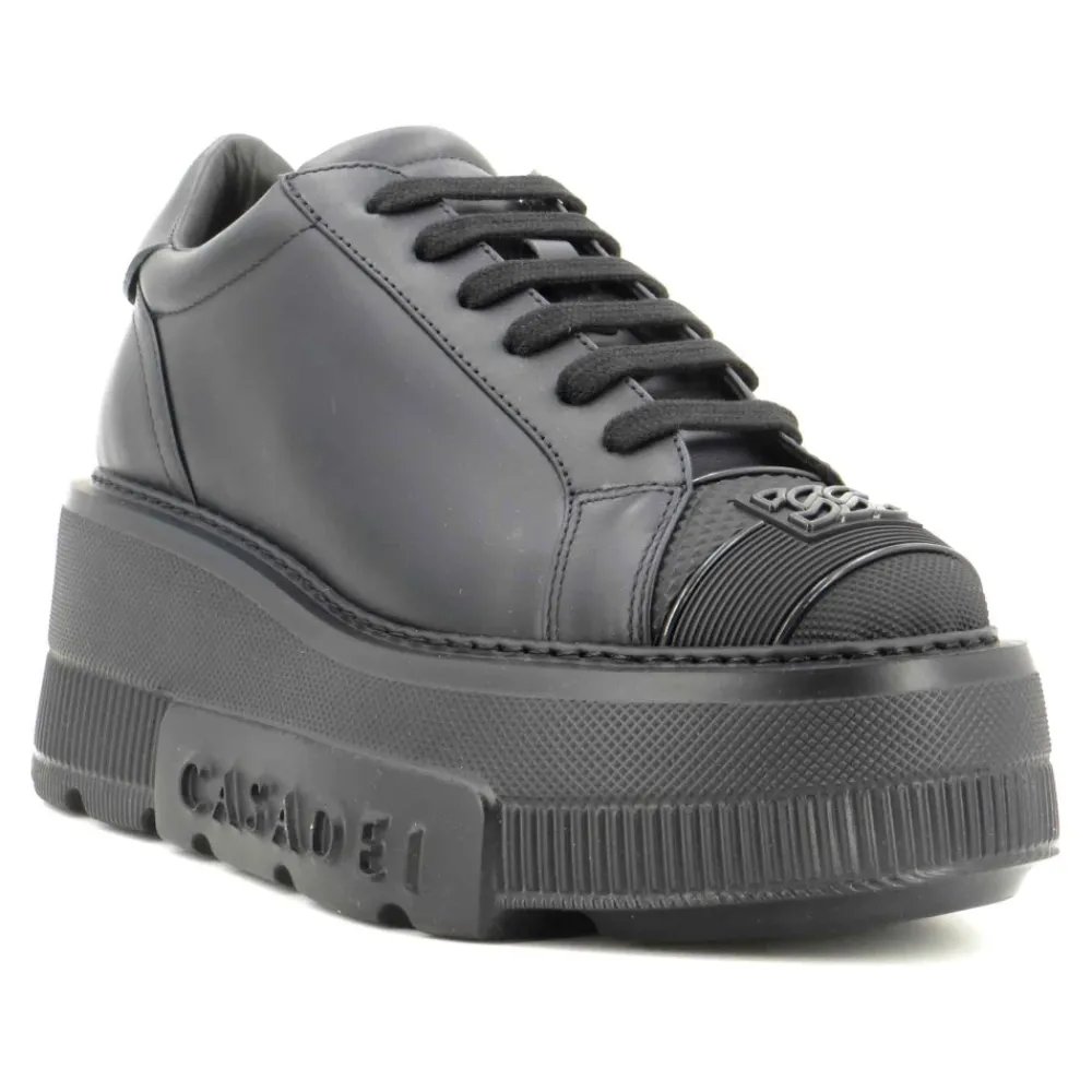 DAMES Casadei Sleehakken^Vegan Leren Wedge Sneakers