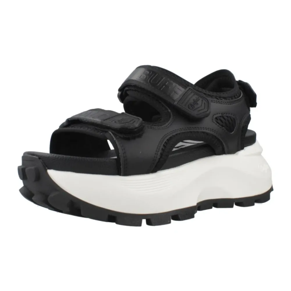 DAMES Buffalo Sleehakken^Vegan Platte Sandalen