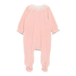 Tartine et Chocolat Bodysuits & Sets^Velours Pyjama met Kanten Kraag