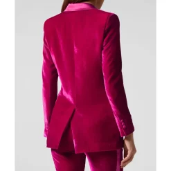 DAMES Philipp Plein Velvet Boxy Blazer Paisley Bandana