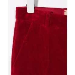 Gucci Broeken & Jeans^Velvet Logo Patch Pants