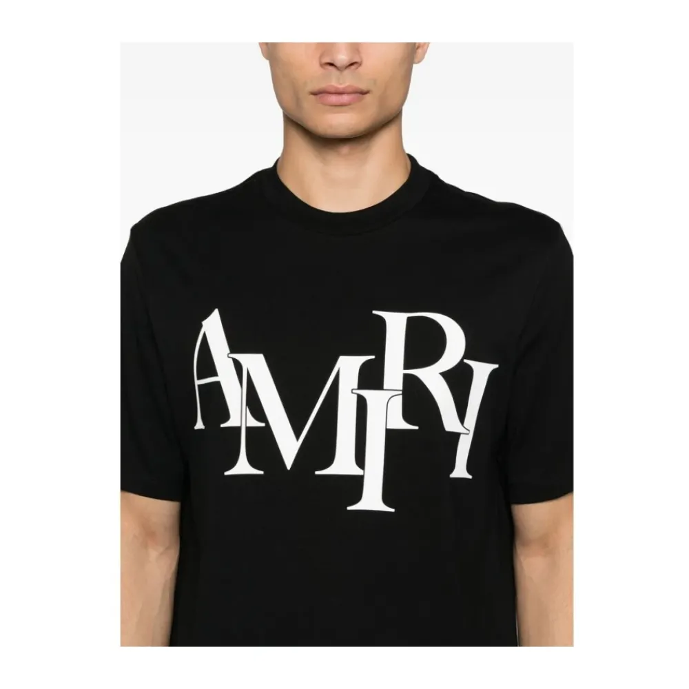 Heren Amiri Shirts^Verspringende Logo Tee