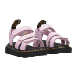 Dr. Martens Sandalen^Verstelbare leren sandalen met klittenbandsluiting