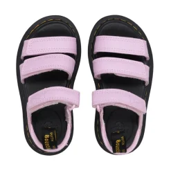 Dr. Martens Sandalen^Verstelbare leren sandalen met klittenbandsluiting