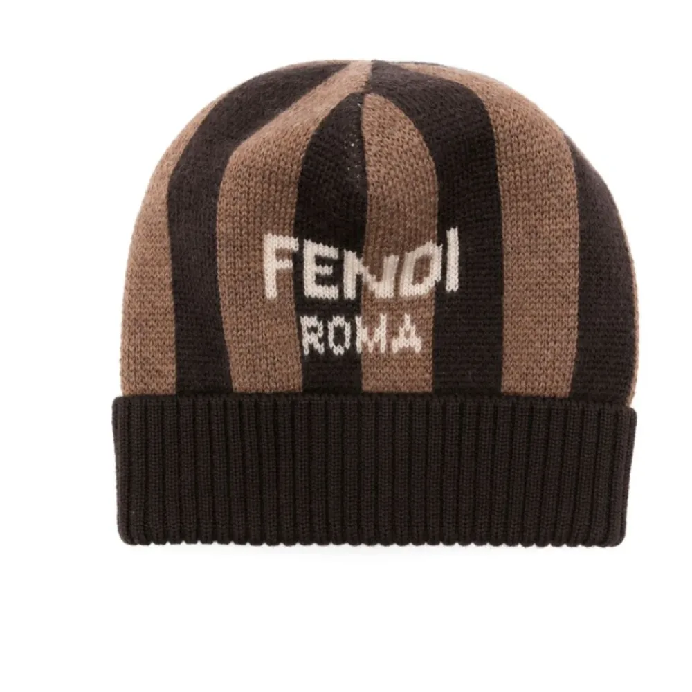 Fendi Verticaal gestreepte hoed