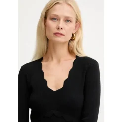 DAMES Twinset Vestido Bordes Festoneados