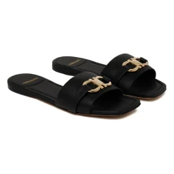 DAMES Ferragamo Vierkante Platte Slipper