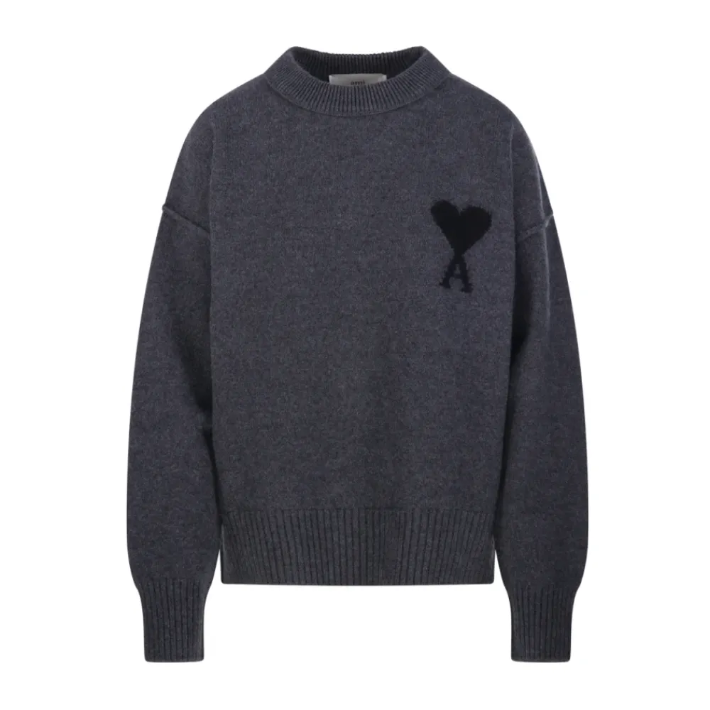 DAMES Ami Paris Truien & Vesten^Vilten Merino Ronde Hals Trui