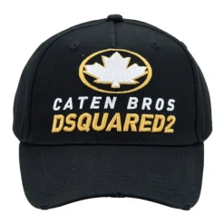 Heren Dsquared2 Vintage Baseball Cap met gespsluiting