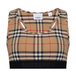 Burberry Sport Bh'S & Ondergoed|Sportshirts^Vintage Check-Printed Sportbeha