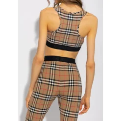 Burberry Sport Bh'S & Ondergoed|Sportshirts^Vintage Check-Printed Sportbeha