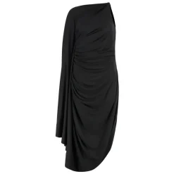 DAMES Bottega Veneta Jurken^Viscose Jersey Draped Dress