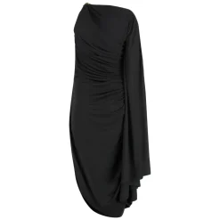 DAMES Bottega Veneta Jurken^Viscose Jersey Draped Dress