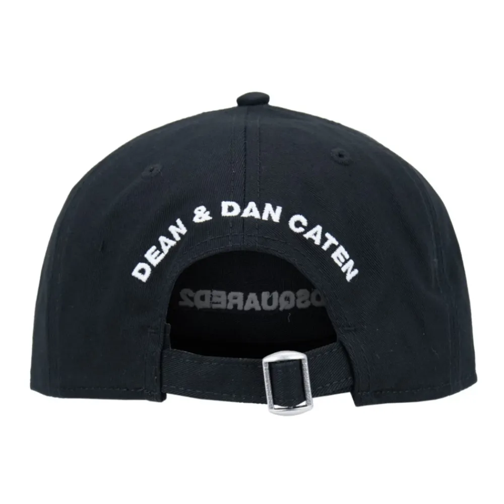 Heren Dsquared2 Petten^Vlam Detail Katoenen Baseballpet