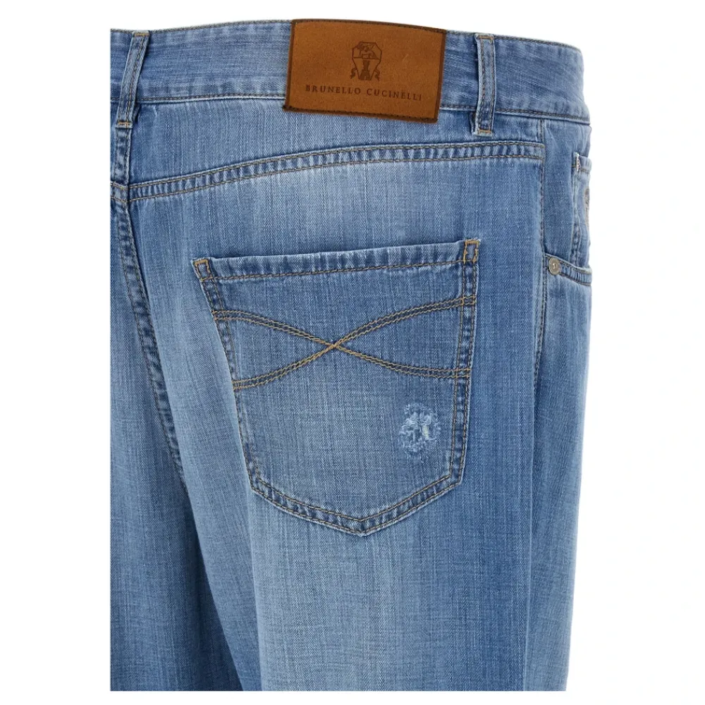 Heren Brunello Cucinelli Jeans^Vrijetijdsbroek met vijf zakken