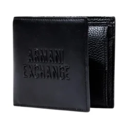 Heren Armani Exchange Wallet met Interne Vakken en Zakken