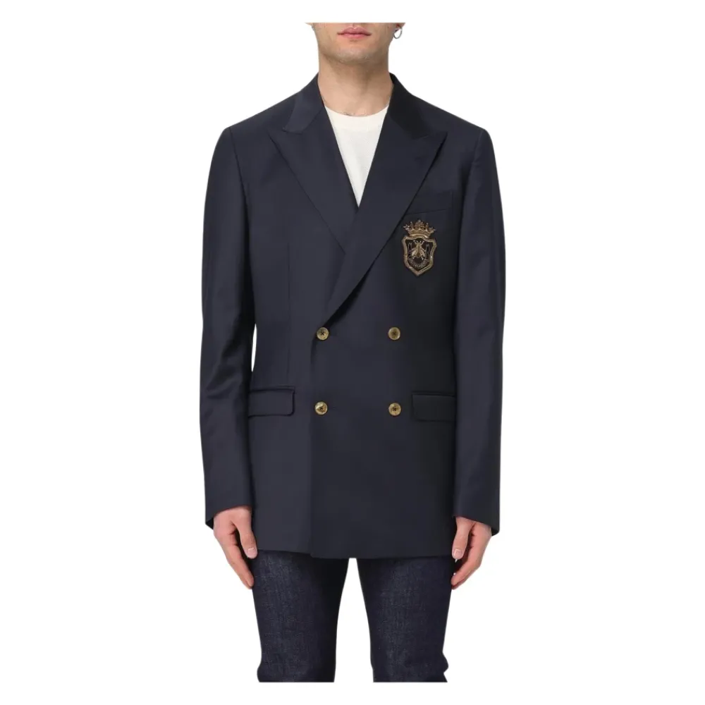 Heren Dolce & Gabbana Kostuums^Wapen Geborduurd Blazer