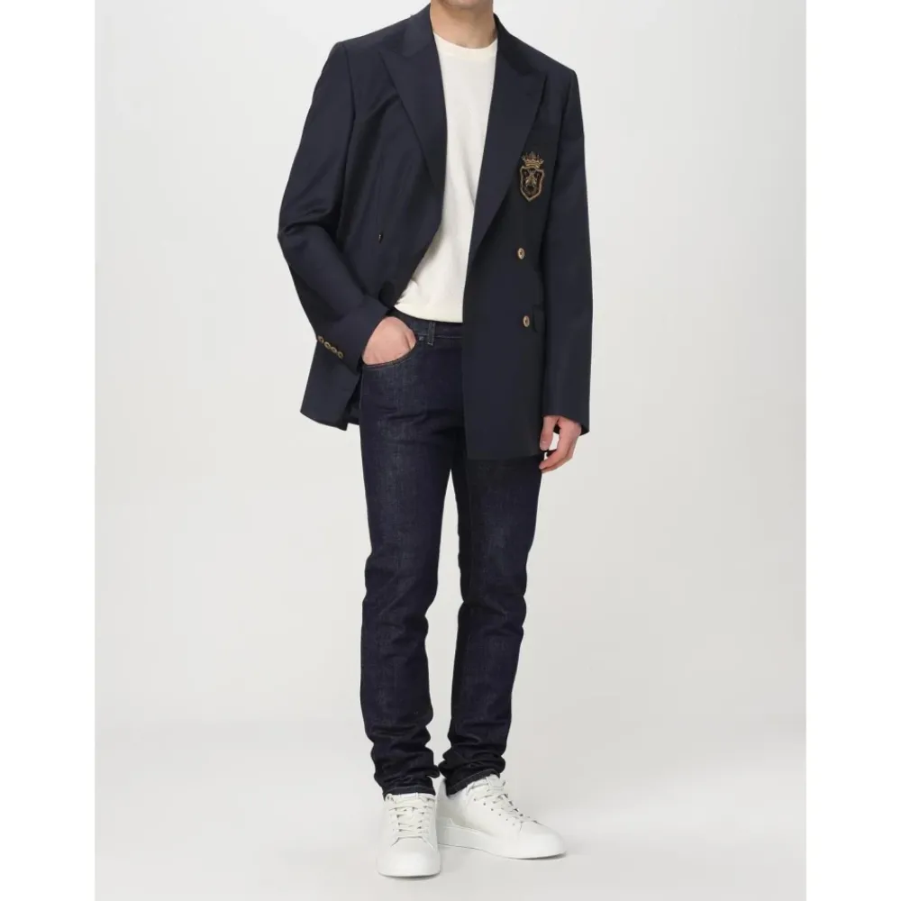 Heren Dolce & Gabbana Kostuums^Wapen Geborduurd Blazer