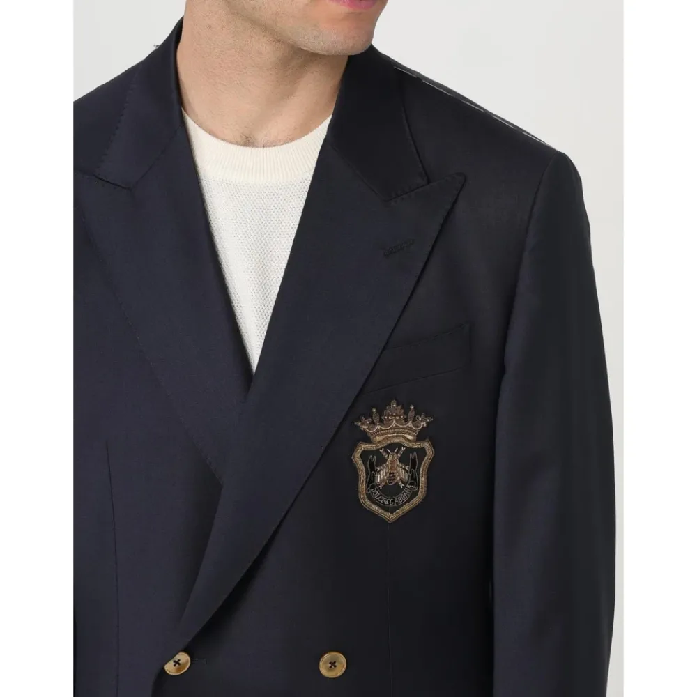 Heren Dolce & Gabbana Kostuums^Wapen Geborduurd Blazer