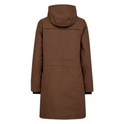 DAMES FREEQUENT Trenchcoats & Mantels^Waterdichte Gewatteerde Regenjas met Capuchon