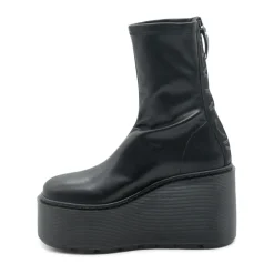 DAMES Vic Matié Sleehakken^Wedge Boot Stripy in Black