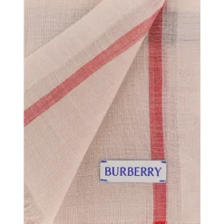 Heren Burberry Sjaals^Wide Check Wool-Silk Scarf