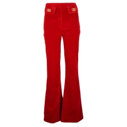 DAMES Elisabetta Franchi Broeken^Wide Trousers In Velluto