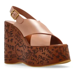 DAMES Chloé Sleehakken^Wig sandalen Maxime