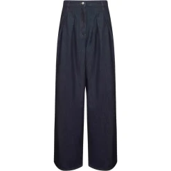 DAMES Dries Van Noten Jeans^Wijde Indigo Denim Jeans