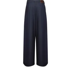 DAMES Dries Van Noten Jeans^Wijde Indigo Denim Jeans