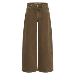 DAMES My Essential Wardrobe Jeans^Wijde Pijp Tabakse Broek