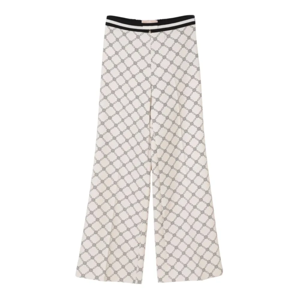 Elisabetta Franchi Wijde Pijpen Broek