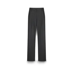DAMES Summum Woman Wijde Pinstripe Broek Antraciet