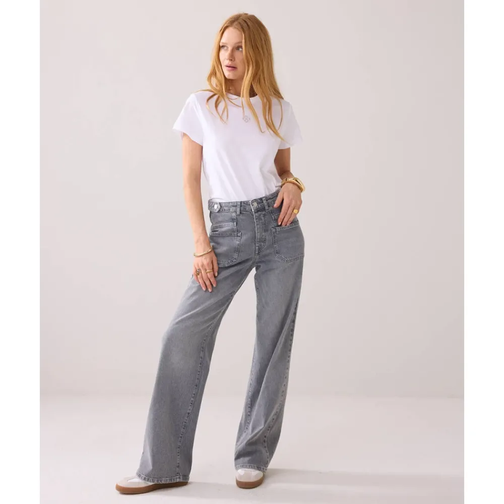 DAMES Summum Woman Wijde Rechte Pijp Denim Jeans