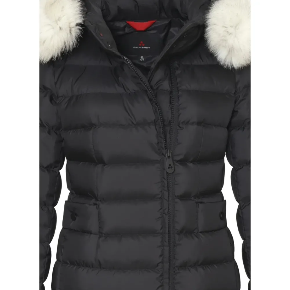 Peuterey Jassen^Winterjas voor meisjes met capuchon en bont