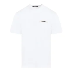 Heren Jacquemus Katoenen T-shirt met Grosgrain Logo