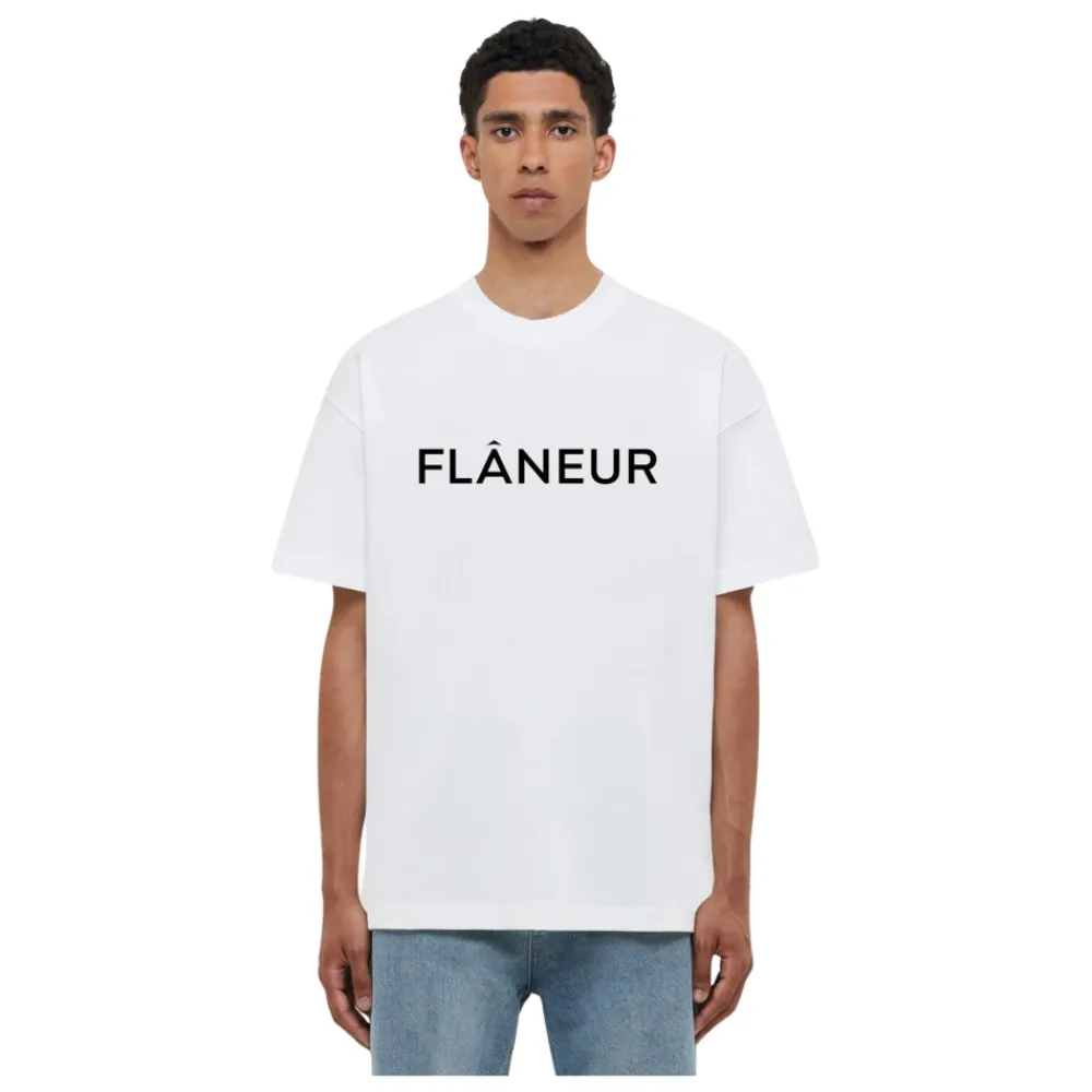 Heren FLÂNEUR Shirts^Logo T-Shirt Zacht Katoen