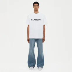 Heren FLÂNEUR Shirts^Logo T-Shirt Zacht Katoen