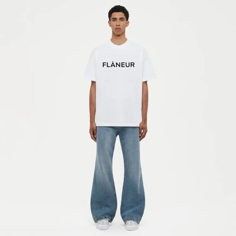 Heren FLÂNEUR Shirts^Logo T-Shirt Zacht Katoen