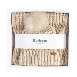 Barbour Bodysuits & Sets^Wit Stof Sjaal en Hoed Set