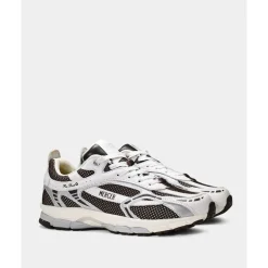 DAMES Mercer Amsterdam Wit Zilver Re-Run Sneakers