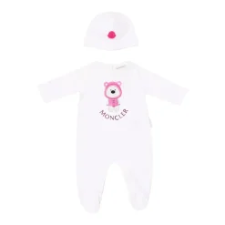 Moncler Bodysuits & Sets^te beer pyjama met muts