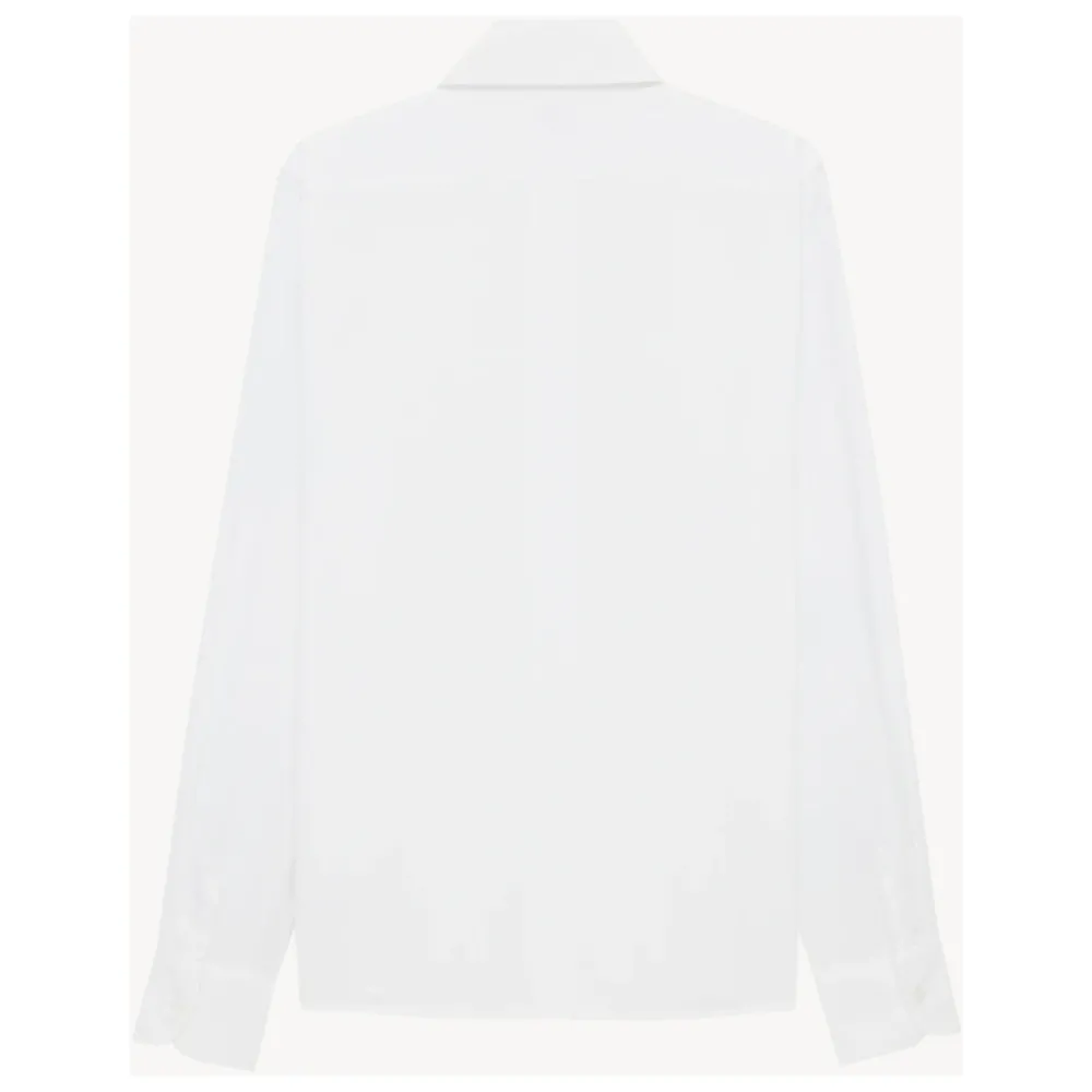 Heren Saint Laurent Overhemden^te Button-Up Shirt met Cassandre Borduursel