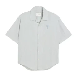 Heren Ami Paris Overhemden^te Button-Up Shirt met Logo Motif