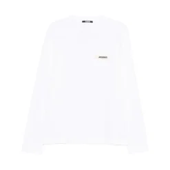 Heren Jacquemus Shirts^te Crew Neck Lange Mouwen T-shirt