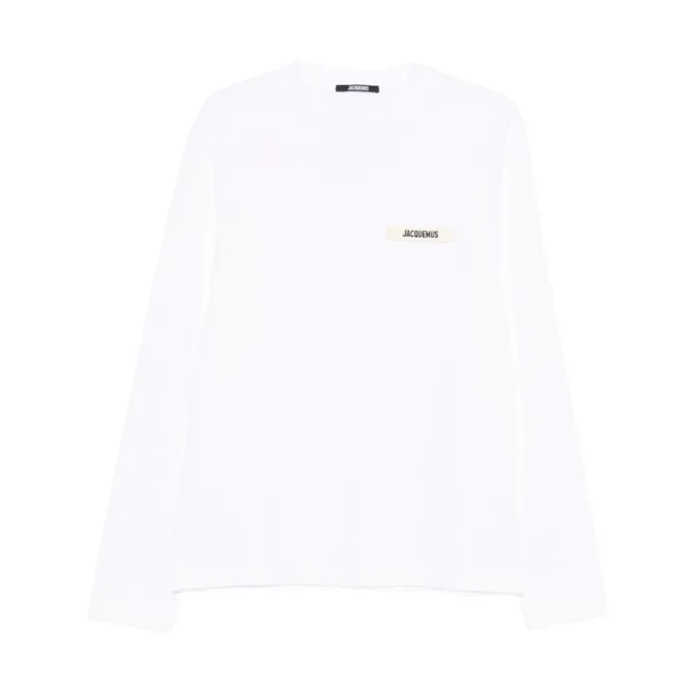 Heren Jacquemus Shirts^te Crew Neck Lange Mouwen T-shirt