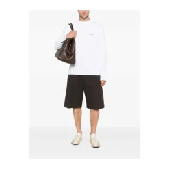 Heren Jacquemus Shirts^te Crew Neck Lange Mouwen T-shirt