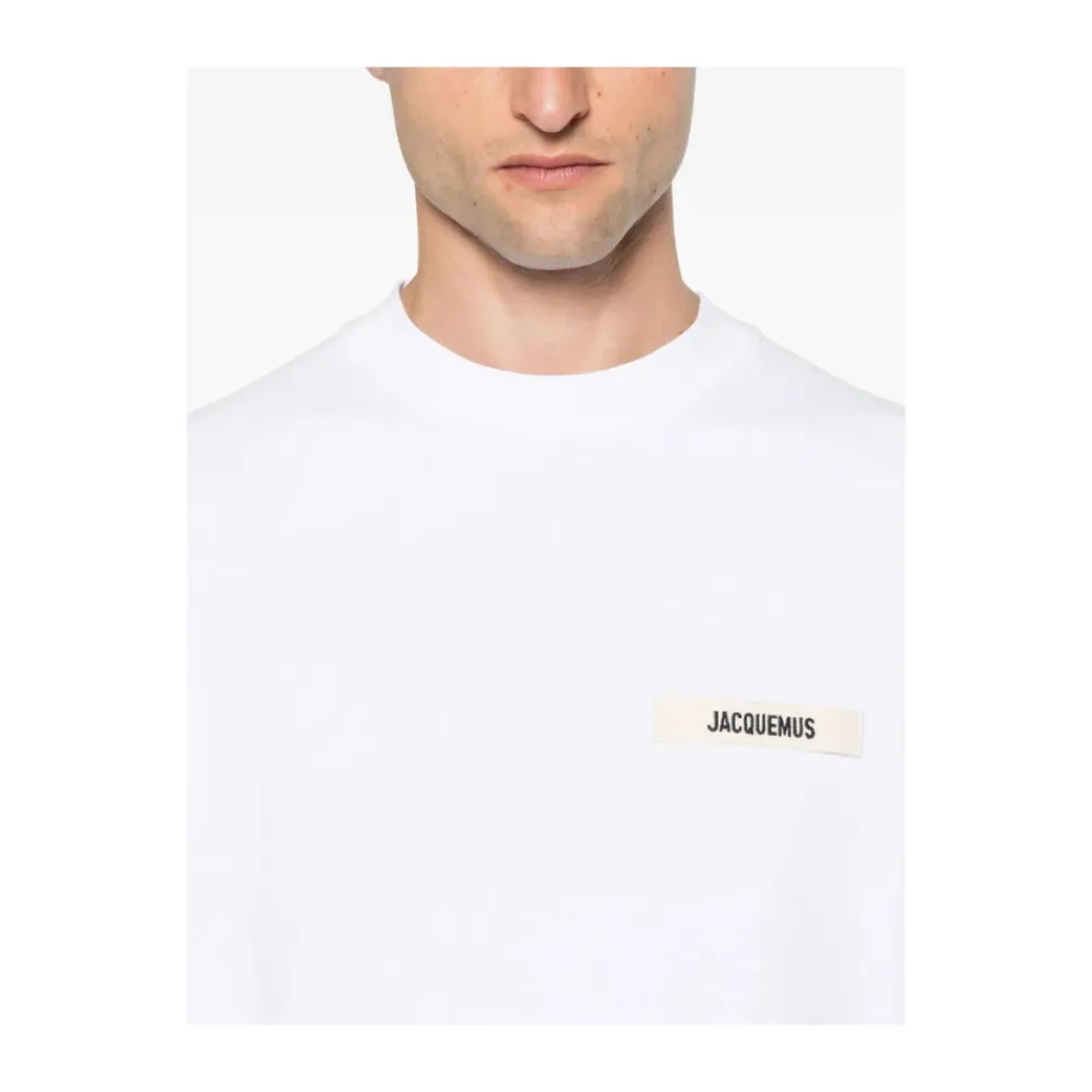 Heren Jacquemus Shirts^te Crew Neck Lange Mouwen T-shirt